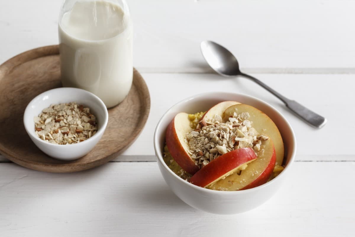 porridge aux pommes et cannelles